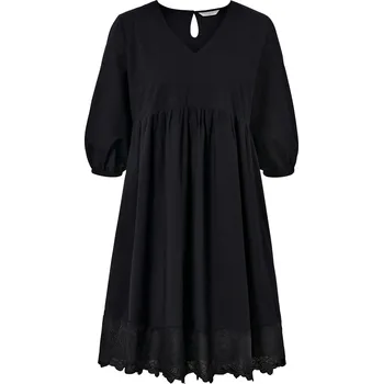 Dámské šaty 682097 - Tchibo - Tkané šaty s výšivkou - pro ženy - vel. 44 - barva: černá