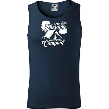 I don't need therapy camping - Tílko pánské Core - XL ( Námořní modrá (velmi tmavá - téměř černá) )