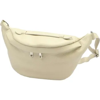 Kabelka Luka Dámská kožená kabelka 24-010 DOLLARO Beige - Cut Kidney Sachet Crossbody
