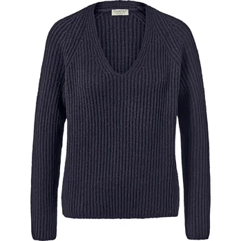 Dámský svetr 646240 - Tchibo - Svetr z hrubé pleteniny s vlnou - pro ženy - vel. XL 48/50 - barva: modrá