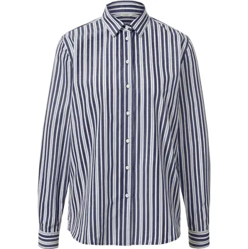 Dámská halenka 653534 - Tchibo - Popelínová halenka s proužky - pro ženy - vel. 44 - barva: modrá/s proužky