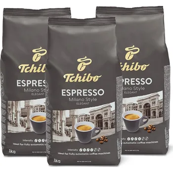 532949 - Tchibo Espresso Milano Style - 1 kg x 3 zrnkové kávy - Intenzita: 4/6
