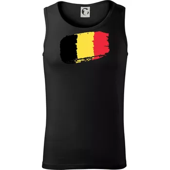 Belgie vlajka - Tílko pánské Core - XL ( Černá )