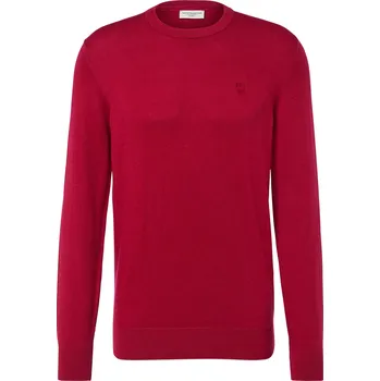 Pánský svetr 693700 - Tchibo - Svetr s kulatým výstřihem - pro muže - vel. 4XL 68/70 - barva: červená