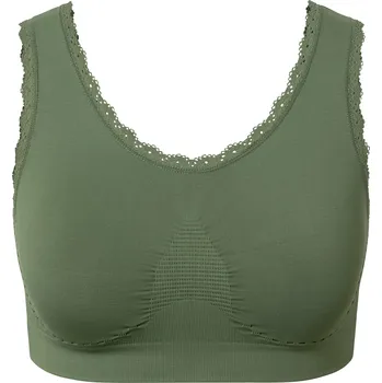 Podprsenka 662763 - Tchibo - Bezešvá podprsenka - pro ženy - vel. S 36/38 - barva: zelená