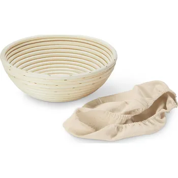 chlebník 696557 - Tchibo - Kulatá ošatka na kynutí těsta - barva: bílá