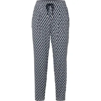 Dámské kalhoty 703675 - Tchibo - Žerzejové kalhoty s potiskem - pro ženy - vel. M 40/42 - barva: modrá/s potiskem