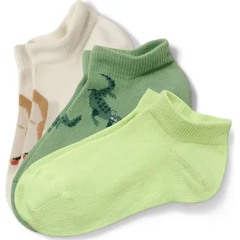 661390 - Tchibo - Krátké dětské ponožky - vel. 27-30 - barva: zelená/žakár