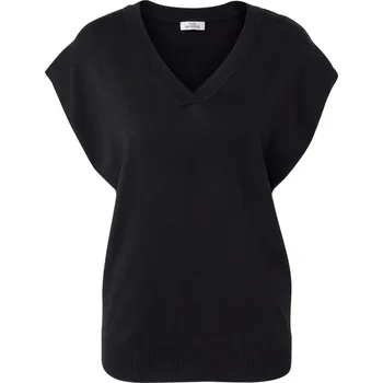 Dámský svetr Tchibo Svetr z jemného úpletu s krátkým rukávem černá M 40/42