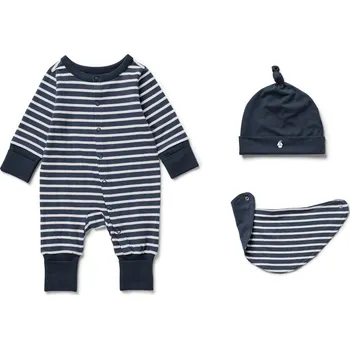 Kojenecká souprava 696950 - Tchibo - Souprava pro miminka - pro miminko - vel. 74/80 - barva: modrá/s proužky