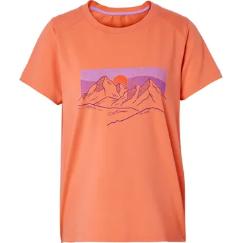 Dámské oblečení 707509 - Tchibo - Tričko s potiskem - pro ženy - vel. S 36/38 - barva: oranžová/s potiskem