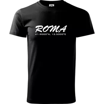 Roma GPS - Triko extra velké (5-8XL) - 8XL ( Černá )