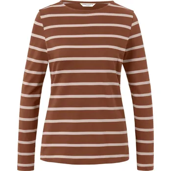 Pánské tričko 686597 - Tchibo - Proužkované triko s dlouhým rukávem - pro ženy - vel. M 40/42 - barva: bílá/s proužky