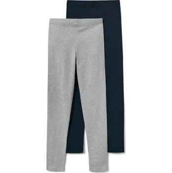 Dívčí oblečení 674735 - Tchibo - Dětské legíny 2 ks - pro ženy - vel. 158/164 - barva: modrá