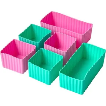 Vykrajovátko Yumbox Silikonové mističky Yumbox Roze Aqua