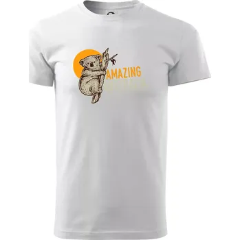 Pánské tričko Amazing Australia koala - Triko extra velké (5-8XL) - 6XL ( Bílá )