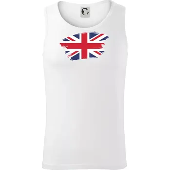 Britská vlajka roztrhaná - Tílko pánské Core - M ( Bílá )