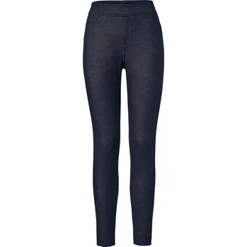 Dámské legíny 686732 - Tchibo - Legíny v džínovém vzhledu s podšívkou - pro ženy - vel. S 36/38 - barva: modrá