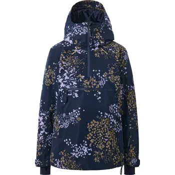 670476 - Tchibo - Lyžařská bunda s krátkým zipem - pro ženy - vel. 42 - barva: modrá/květovaný