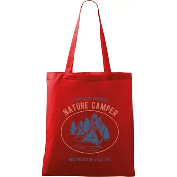 Nákupní taška Nature Camper - Taška bavlněná - 42 x 38 cm ( Červená )