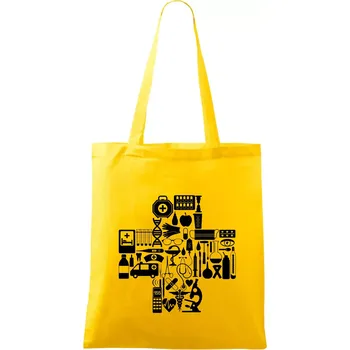 Zdravotní kříž věci - Taška bavlněná - 42 x 38 cm ( Žlutá )