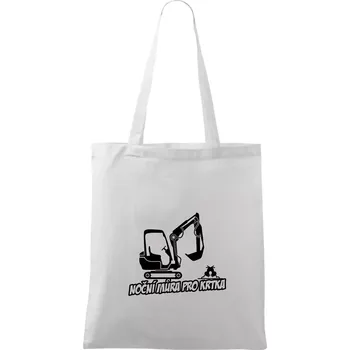 Noční můra pro krtka - Taška bavlněná - 42 x 38 cm ( Bílá )