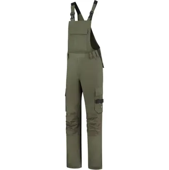Pánské kalhoty Bib & Brace Twill Cordura pracovní kalhoty s laclem unisex army 58