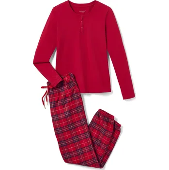 Dámské oblečení 686450 - Tchibo - Flanelové pyžamo - pro ženy - vel. S 36/38 - barva: červená