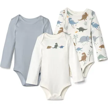 686255 - Tchibo - Body s dlouhým rukávem - pro ženy - vel. 86/92 - barva: modrá/s potiskem