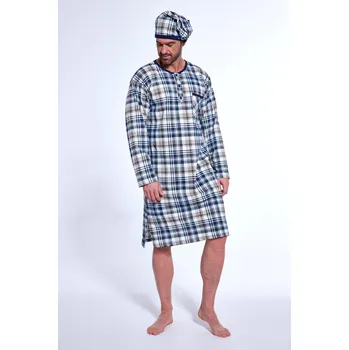 Pánské pyžamo Cornette noční košile pánská 110/30 max - vzor, 5XL (Pánská noční košile s dlouhým rukávem Cornette 110)