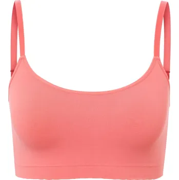 Podprsenka 694837 - Tchibo - Bezešvá podprsenka s krajkou - pro ženy - vel. S 36/38 - barva: oranžová
