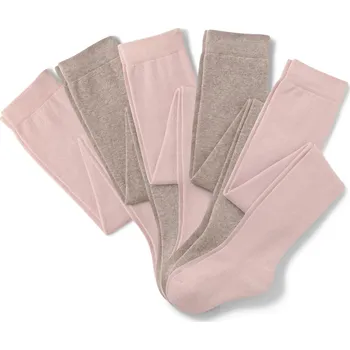 683720 - Tchibo - Bavlněné punčocháče - pro dívky - vel. 122/128 - barva: růžová/s proužky