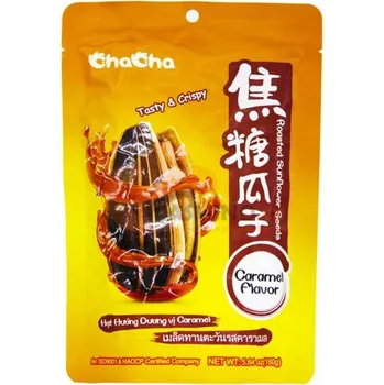 CHACHA slunečnicová semínka pražená s příchutí karamel 160g