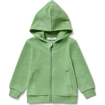 698073 - Tchibo - Dětská froté bunda - pro ženy - vel. 98/104 - barva: zelená