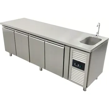 vasegastro Chladicí stůl s dřezem 2230 × 700 × 860 mm