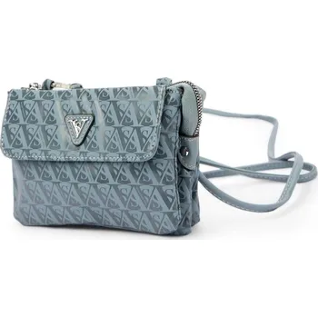 Kabelka Dámská kabelka Eko Sergio Valentini 7170# Modrá taška přes rameno s písmenem