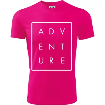Adventure obdelník - Dětské triko sportovní (dresovina) - 146 cm/10 let ( Neon Pink )