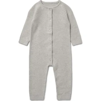 Kojenecký overall 701529 - Tchibo - Pletený overal pro miminka - pro miminko - vel. 50/56 - barva: šedá