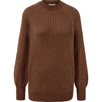 Dámský svetr 665378 - Tchibo - Pletený svetr přes hlavu - pro ženy - vel. XL 48/50 - barva: hnědá
