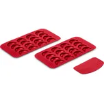 690417 - Tchibo - Formy na pečení vanilkových rohlíčků - barva: červená