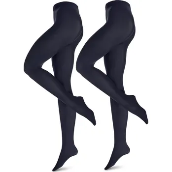 Dámské punčochy 665225 - Tchibo - Jemné punčochové kalhoty - pro ženy - vel. M 40/42 - barva: modrá