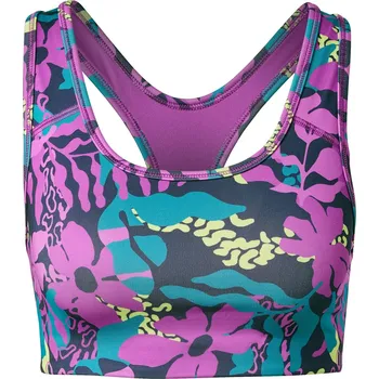 Podprsenka 706398 - Tchibo - Sportovní podprsenka - pro ženy - vel. M 40/42 - barva: modrá/květovaný