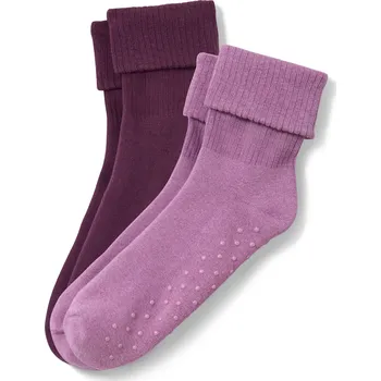 Pánské oblečení 690063 - Tchibo - Protiskluzové ponožky - pro ženy - vel. 35-38 - barva: fialová