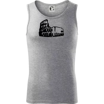 Itálie Koloseum - Tílko pánské Core - 2XL ( Tmavě šedý melír )