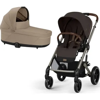 Kočárek CYBEX Balios S Lux Kompletní kočárek - Taupe Brown/Beige