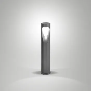 Venkovní osvětlení Fabas Luce LED osvětlení cesty Teo, výška 60 cm, černé, kov, IP65 černá metalická 1 x 13 W LED - Doprava zdarma