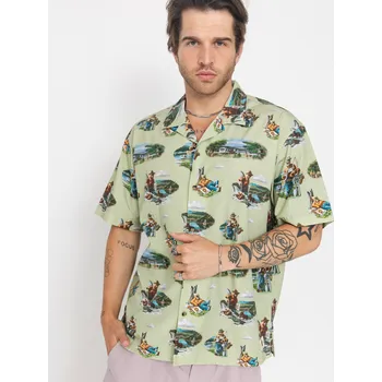 Pánská košile Element Sbxe Camp (oyster gray) M, zelená