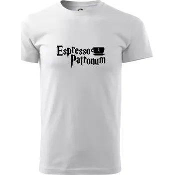 Pánské tričko Harry - Espresso Patronum - Klasické pánské triko vyšší gramáže - XS ( Bílá )