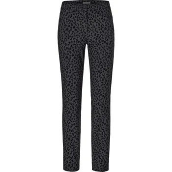 Dámské kalhoty 693230 - Tchibo - Bengalínové kalhoty s potiskem - pro ženy - vel. 46 - barva: černá/s potiskem