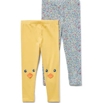 Dětská móda 696487 - Tchibo - Dětské legíny - pro ženy - vel. 122/128 - barva: modrá/s potiskem